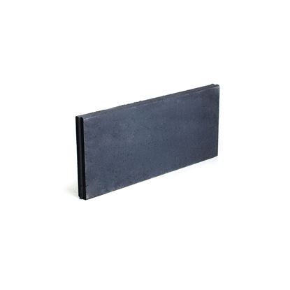 Afbeeldingen van Boordsteen beton - 100x40x6cm - Zwart