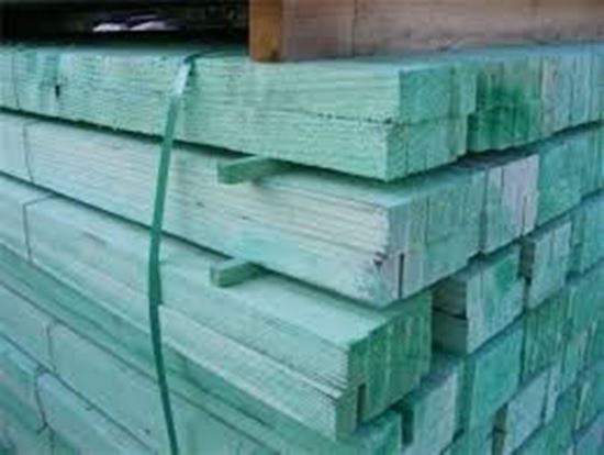Picture of PAN BATTEN soaked green - 19 x 32 mm