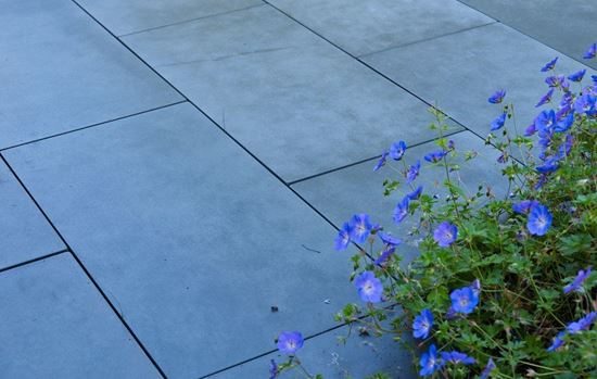 Image sur Ebema Style&Stone Megategel Smooth 100x50x4cm blue velvet
