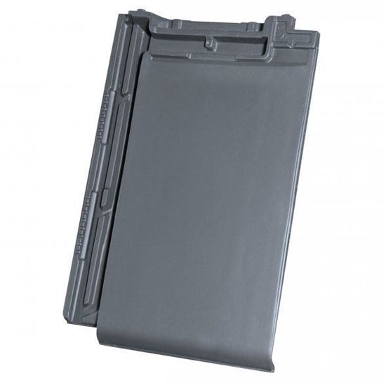 Picture of Röben Bergamo flat modern roof tile anthracite