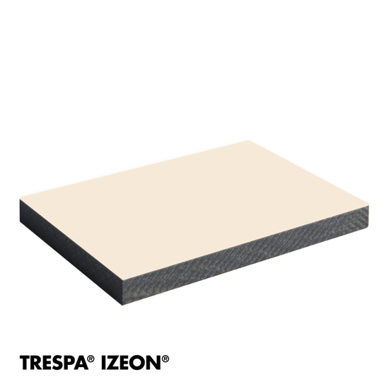 Afbeelding van Trespa Izeon - 9001 Crème wit - 3,05X1,35 6mm - 1 zijdig
