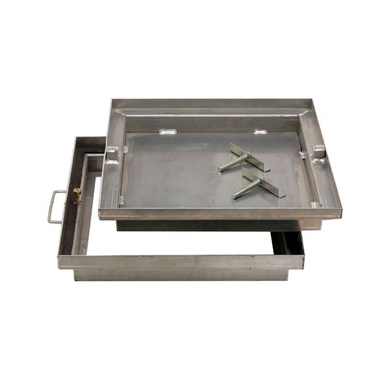 Afbeeldingen van ALUMINIUM BETEGELINGSDEKSEL BUITENAFM 49X49CM