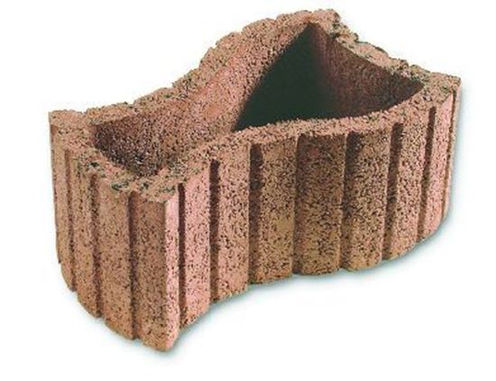 Afbeeldingen van BLOEMBAK BETON CINTHIA BRUIN 58,3/35/25CM