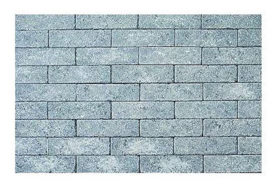 Afbeeldingen van In-line getrommelde klinker waalformaat - 20 x 5 x 6cm - arduinblauw