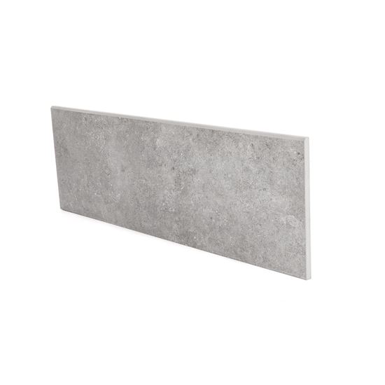 Afbeeldingen van GEVELPLINT KERAMISCH STONE BLUE 120X40x2CM + VELLINGKANT