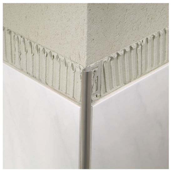 Afbeeldingen van KWART-ROND-PROFIEL ALUMINIUM MAT ZILVER 8MM / 2,5M