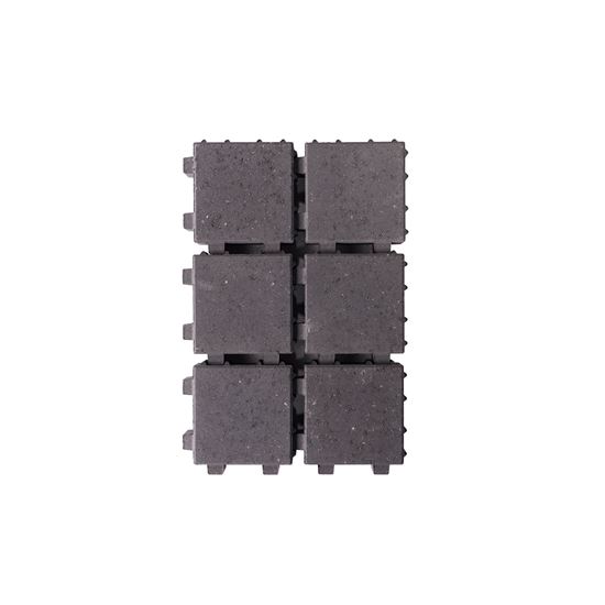 Afbeeldingen van Ongetrommelde klinker met velling 20X20X6cm zwart waterdoorlaatbaar