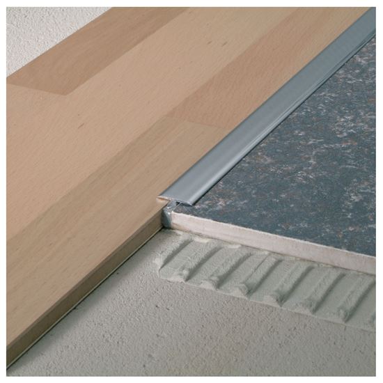 Afbeeldingen van T-OVERGANGSPROFIEL ALUMINIUM MAT ZILVER 14MM / 2,5M
