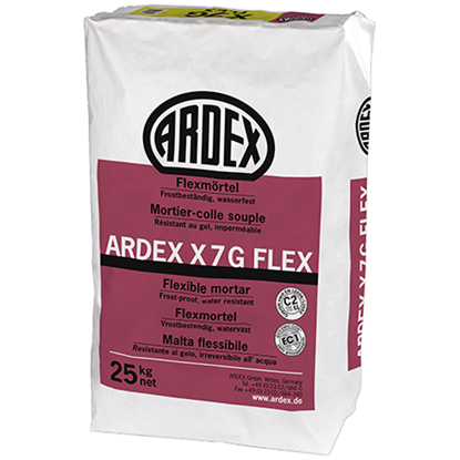 Picture of Ardex X 7 G flex universal flex mortar powder adhesive 25 kg