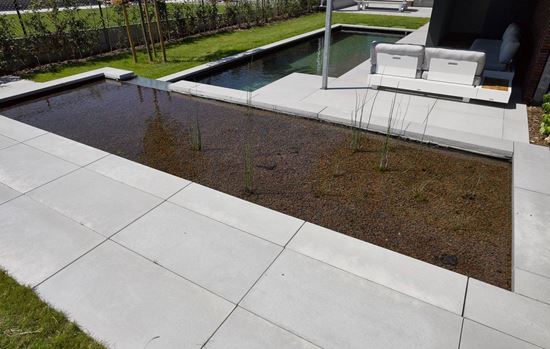 Image de Ebema Style&Stone Megategel Smooth 100x50x4cm grey velvet