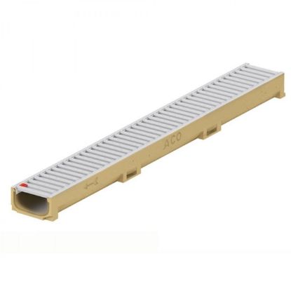 Picture of Aco euroline 60 Natural Grey 1m with grating