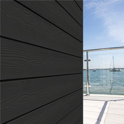 Picture of Eternit sidings click wood C50 black - 3.6 x 0.2 m