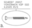 Afbeeldingen van Schroef voor cedral sidings rvs inox 4.00x45 200st