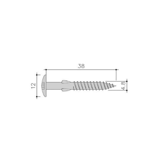 Afbeeldingen van Siding Schroef Torx+Vlgls 100St 4,8X38 Rvs C14 Atlasbruin Uitverkoop