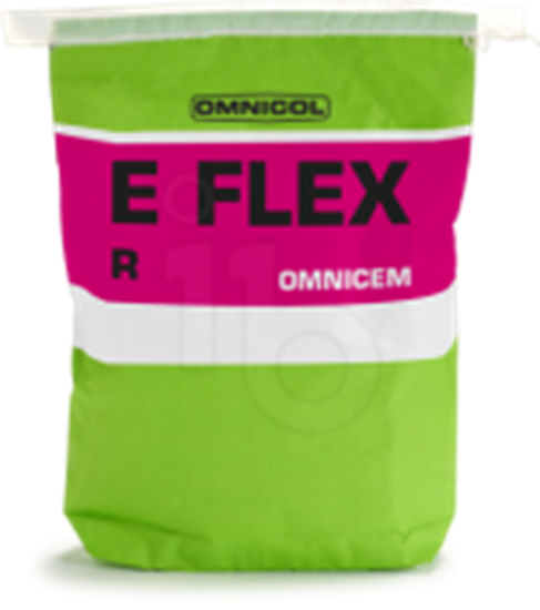 Afbeeldingen van Omnicol E-FLEX R omnicem wit zak 25 kg