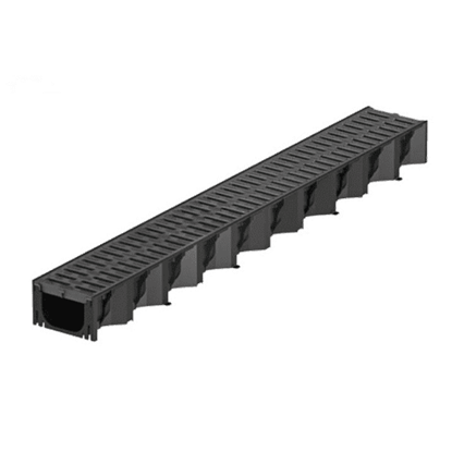 Picture of Aco Hexaline gutter 1000 mm 2,0 black plastic grid