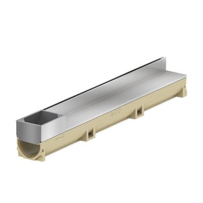 Picture of Aco Euroline 100 luik inox discreet 65