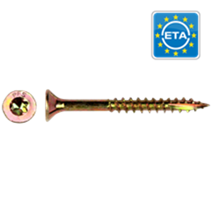 Picture of PFS+ wood screw torx Ø6x220 White Zinc-Plated (100st)