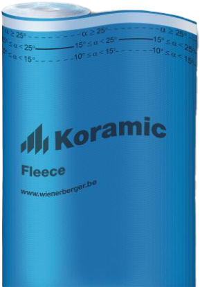 Afbeeldingen van Korafleece onderdakfolie 1,5 m x 50 m - 75 m2