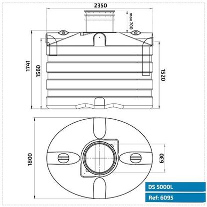 Afbeeldingen van Regenwaterput 5000l premium