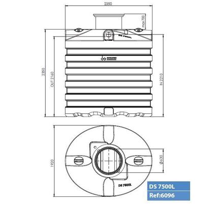 Afbeeldingen van Regenwaterput 7500l Premium