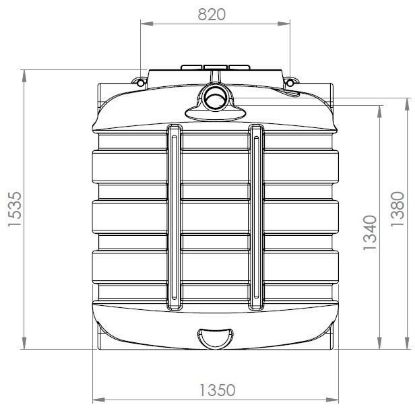 Afbeeldingen van Regenwaterput  En Septische Put 1500l budget