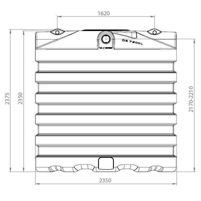 Afbeeldingen van Regenwaterput 7500l budget