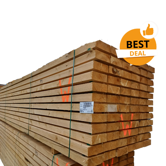 Afbeeldingen van Houten balken lot p9 75 x 200 lengte 5.10 m