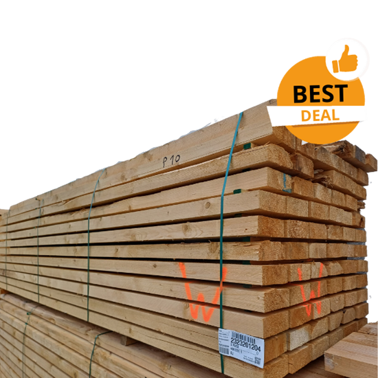 Houten balken lot p10 75 x 200 lengte 4 m