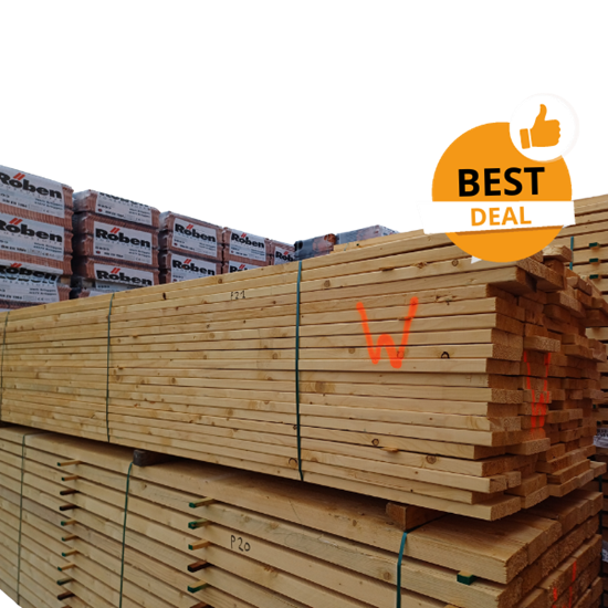 Houten spanten lot p20 38 x 235 lengte 4.80 m