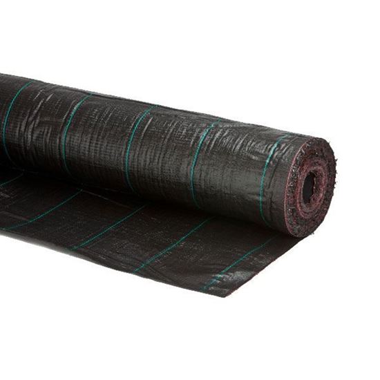 Afbeeldingen van Antiworteldoek Zwart  -  2,10 m x 100 m - 100 gr /m2