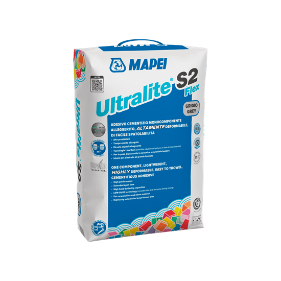 Afbeeldingen van Mapei Ultralite S2 Flex  tegellijm grijs 15 kg