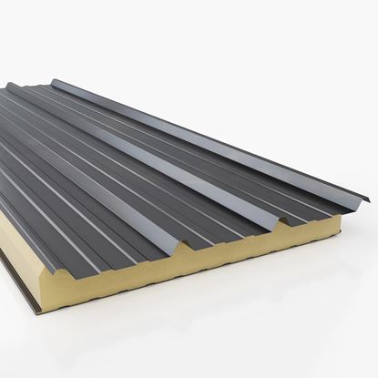 Show details for Sandwichpanel anthracite roof 100mm 4.10x1.05 sandwichpaneel met isolatie