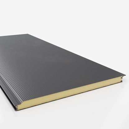 Show details for Sandwichpanel wall anthracite 100mm 3.00x1.05 sandwichpaneel met isolatie