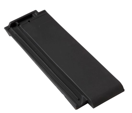 Afbeeldingen van Vlakke antraciet halve dakpan