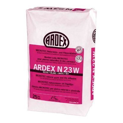 Picture of ARDEX N23W tile adhesive for natural stone white 25KG