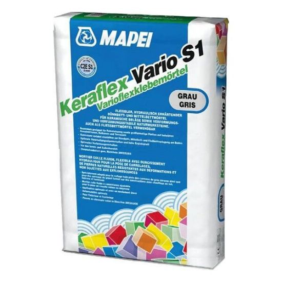 Picture of Mapei Keraflex Vario S1 tile adhesive grey 25kg