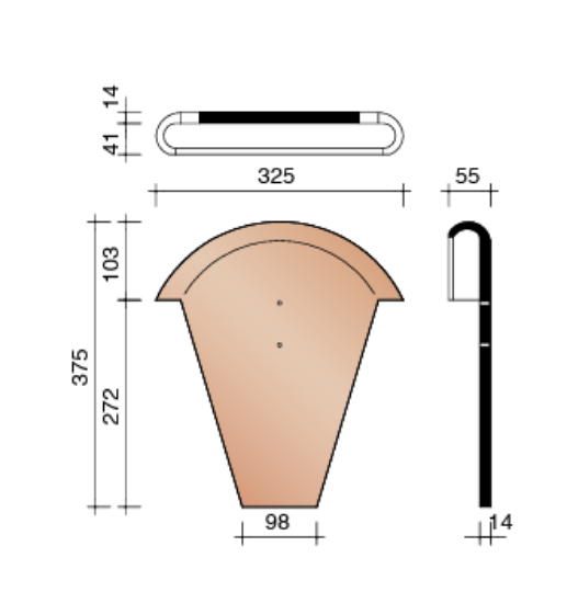 Image de Koramic stormpan 993/44 Kopplaat voor Sarking (1241) Leikleur