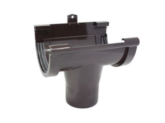 Image de Dakgoot Spruitstuk Midden PVC Ø125 Antraciet