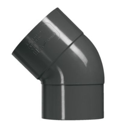 Picture of Dakgoot Bocht PVC Ø80 M/F 45° Antraciet