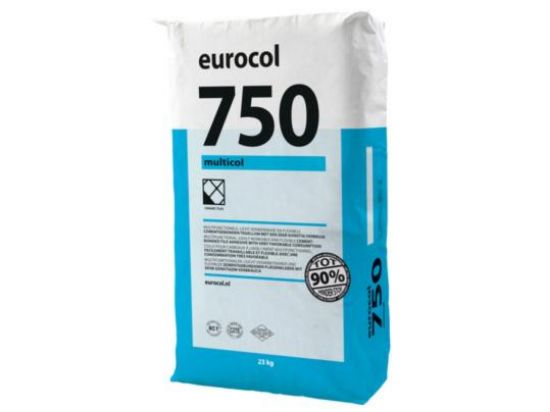 Afbeeldingen van Eurocol 750 Multicol Flex Tegellijm Grijs 23KG