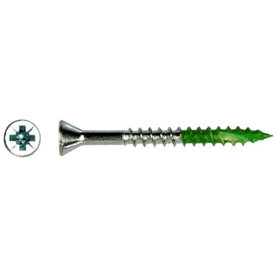 Afbeeldingen van MDF Schroef PFS-M VZK Kruis 4 x 60 Groen 200st/doos
