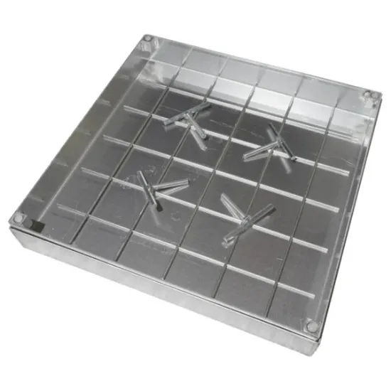Afbeeldingen van Alu Klinkerdeksel Basic Line - 80x80x8CM