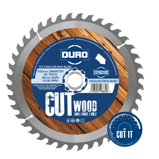 Picture of DURO Circular Saw Blade for Wood 165x20-DCS-W40-A 40T