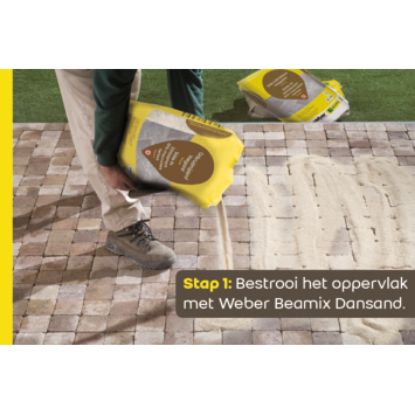 Afbeeldingen van Weber Dansand Biozand Onkruidwerend Antraciet 20kg