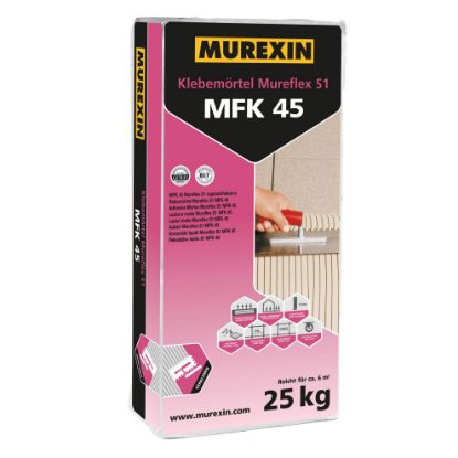 Afbeeldingen van Murexin MFK45 flexibele tegellijm grijs 25kg