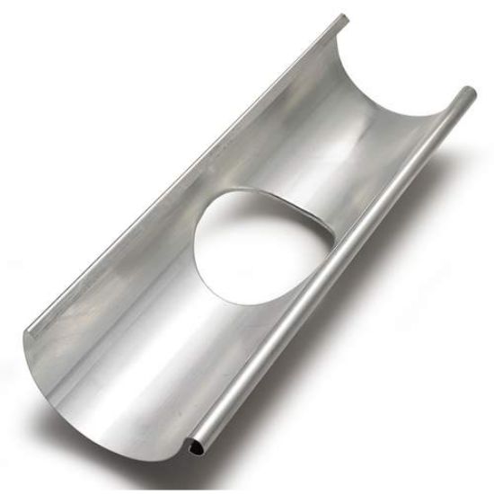 Image de Zink Dakgoot WB - Dakgoot 1m met gat voor trechteruitloop