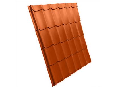 Afbeeldingen van Dakplaat Dakpan Model Lot 2.5m x 1.10m Terra Cotta