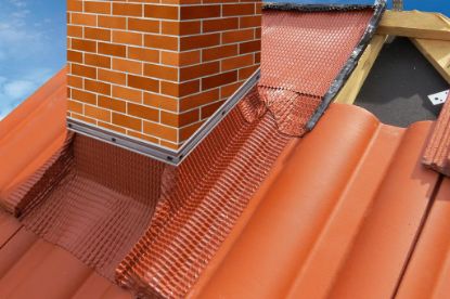 Afbeeldingen van Plaklood Alu Zelfklevend 5m  45cm Rood
