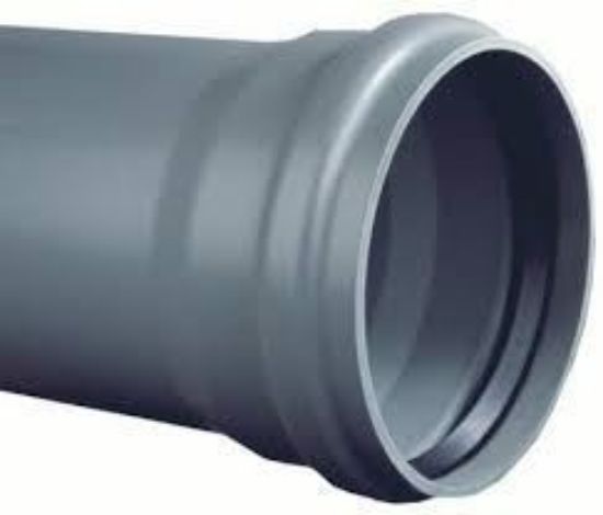 Picture of PVC Buis grijs 4.9 + rubber MOF SN2 3m Ø250